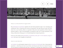 Tablet Screenshot of philosophyofquestions.com